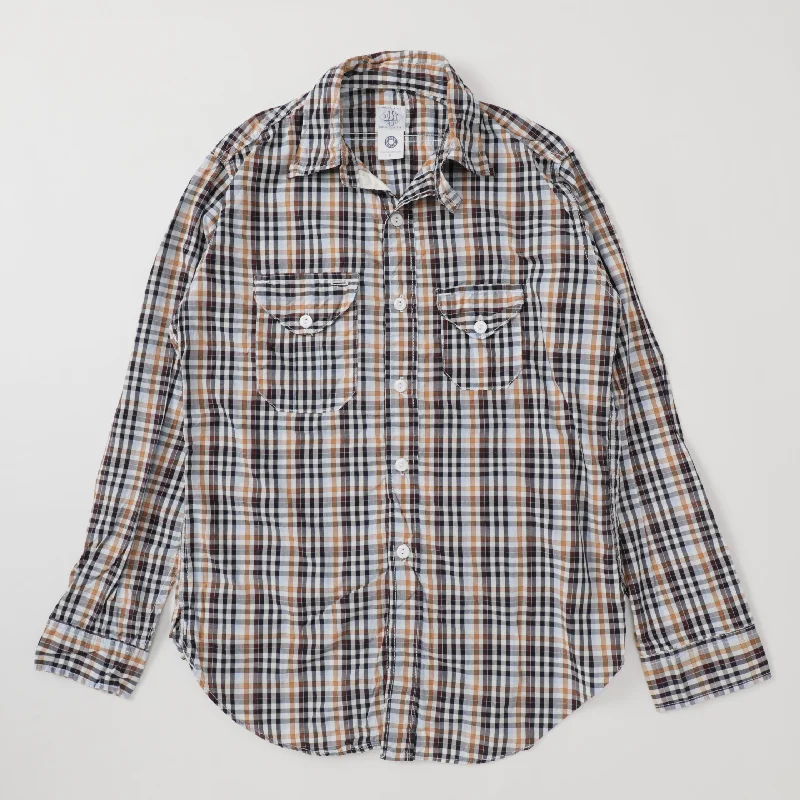 Button-Down Shirt with Adjustable Cuffs for Perfect Fit-Cruzer Shirt : mix check mix "Dead Stock"