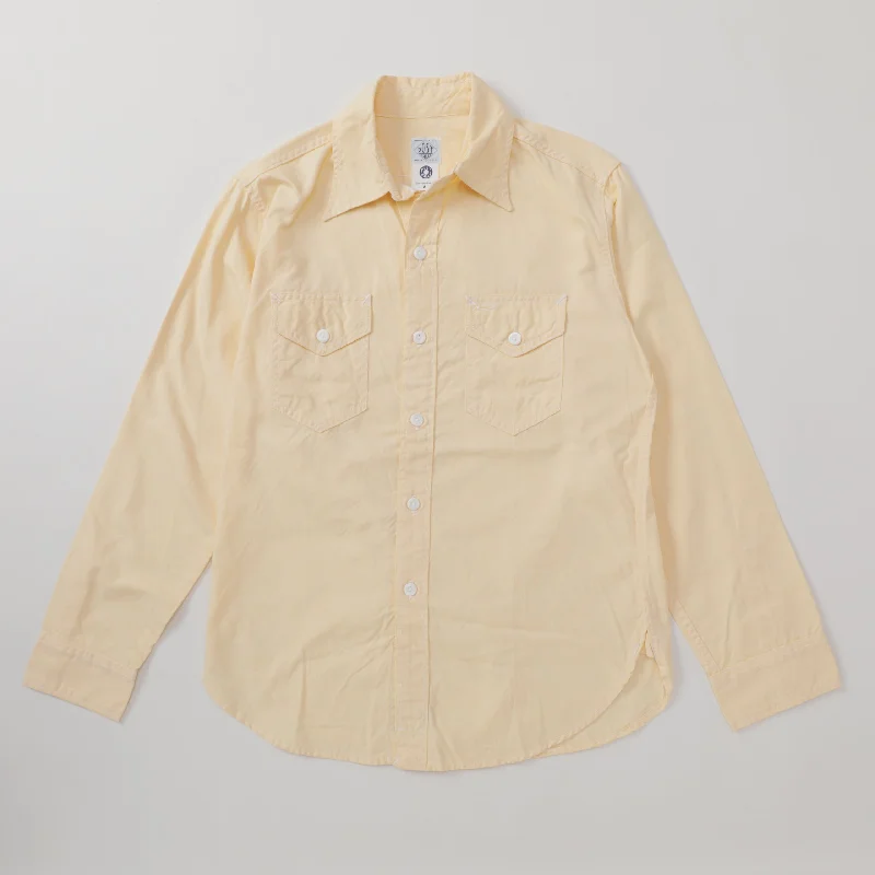 Trendy Button-Down Shirt with Patterned Design-Light Shirt : cotton oxford yellow "Dead Stock"