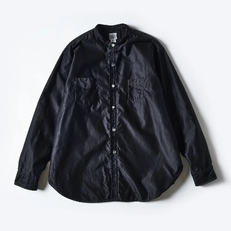 Comfortable V-neck Button-Down Shirt for Versatility-#3220B-LMB NEUTRA 5 Band : light moleskin black