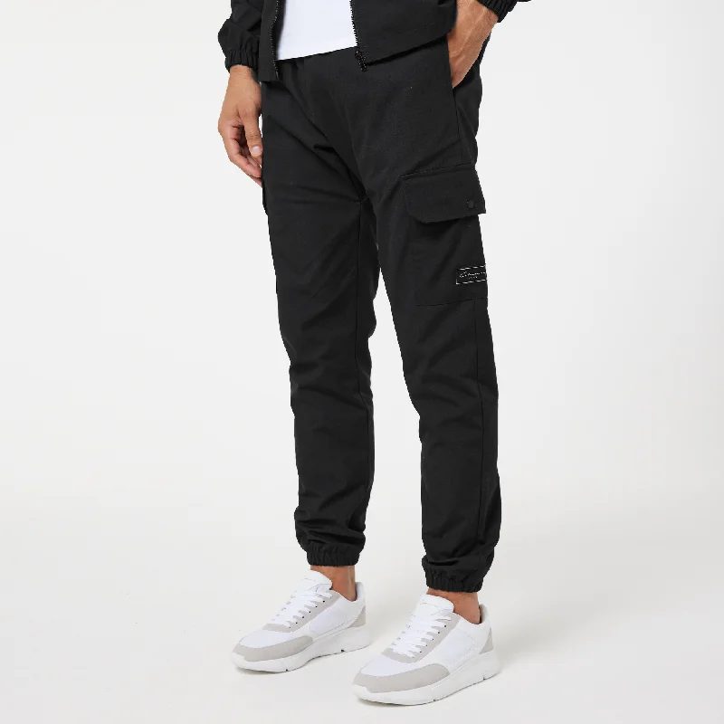 Fashionable Bootcut Pants for Retro Style-Utility Cargo Pant | Black