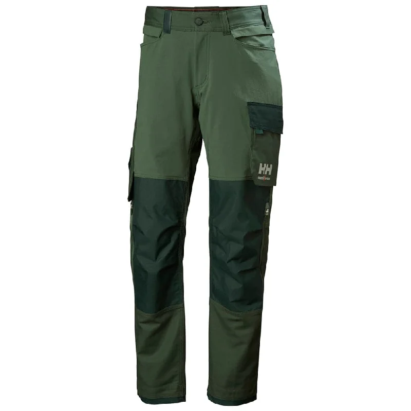 Bold Printed Pants for Unique Fashion-HELLY HANSEN 77395 OXFORD 4-WAY STRETCH CONNECT WORK PANT TROUSER