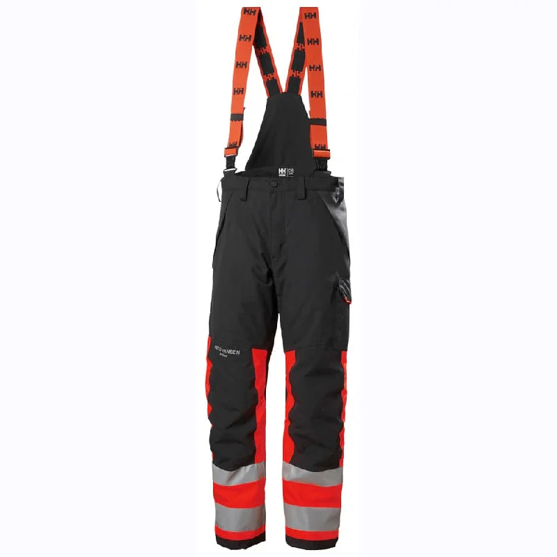 Eco-Friendly Bamboo Pants for All-Day Comfort-Helly Hansen 71492 Alna 2.0 Hi-Vis Waterproof Shell Bib & Brace Pant