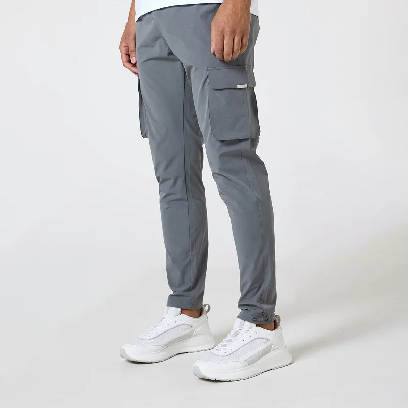 Trendy Tapered Pants for a Chic Look-Stretch Tech Cargo Pant | Mid Grey