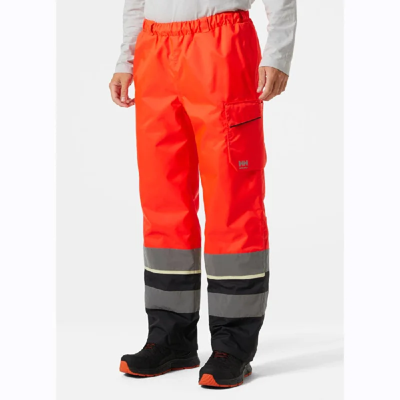 Versatile Multi-Pocket Pants for Outdoor Adventures-Helly Hansen 71456 UC-ME Winter Waterproof Breathable Pant Trouser