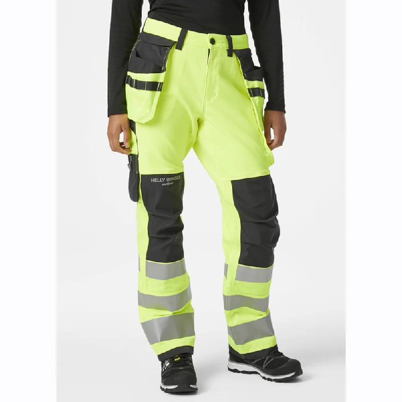 Comfortable Maternity Cargo Pants for Expecting Moms-Helly Hansen 77498 Women's Luna Hi-Vis Construction Pant Trousers