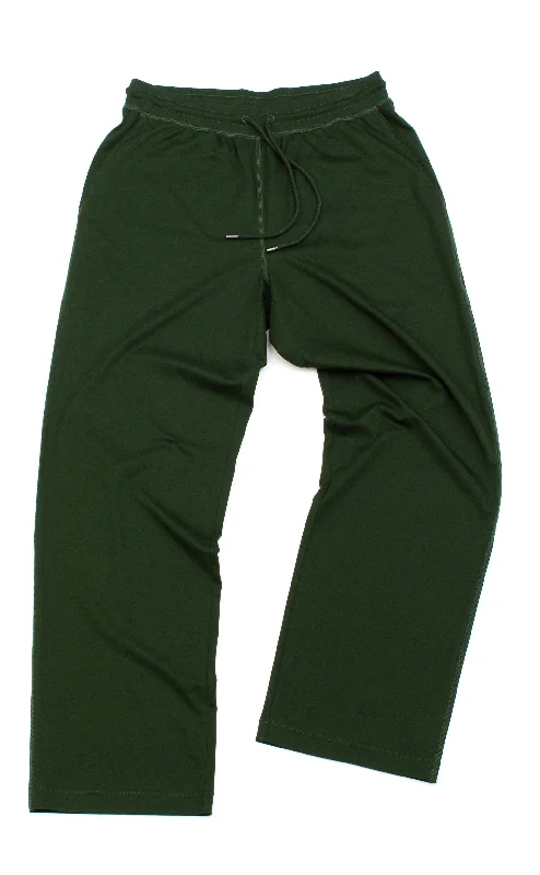 Comfortable Capri Pants for a Casual Day Out-Super Fine Cotton/Spandex Pant - Olive