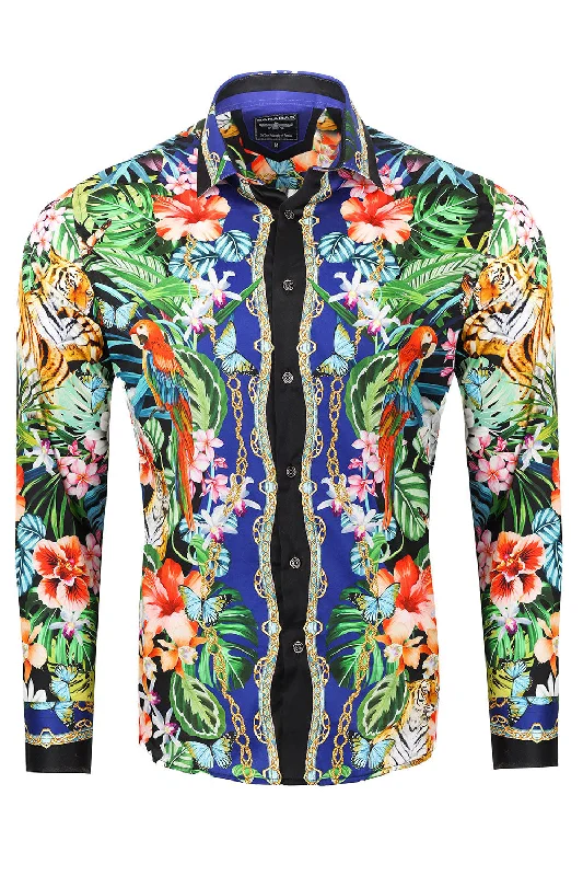 Short Sleeve Button-Down Shirt for Warm Weather-Modern Gents Long Sleeve Shirt