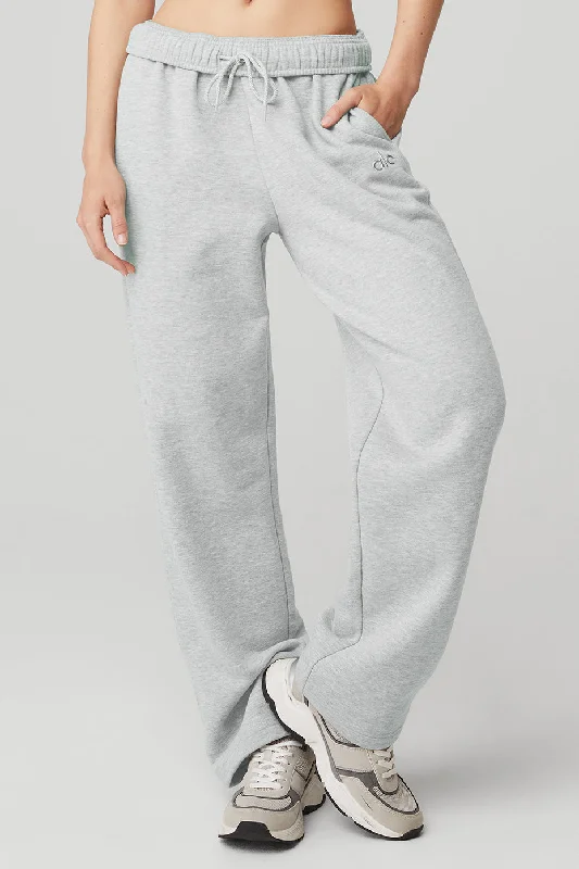 Stylish Denim Jeans Pants for Casual Outfits-Accolade Straight Leg Sweatpant - Athletic Heather Grey