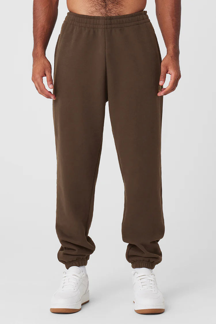 Fashionable Plaid Pants for a Classic Touch-Cuffed Renown Heavy Weight Sweatpant - Espresso