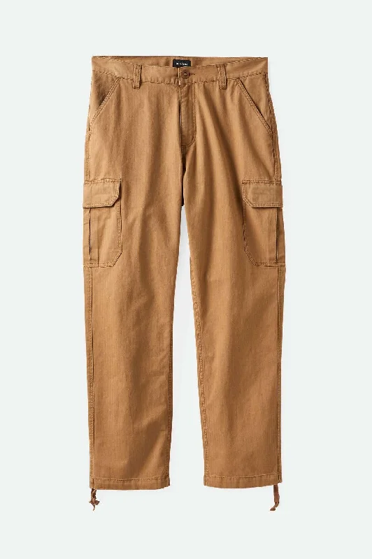 Trendy Utility Pants for Practical Fashion-Waypoint Herringbone Relaxed Cargo Pant - Tobacco Brown