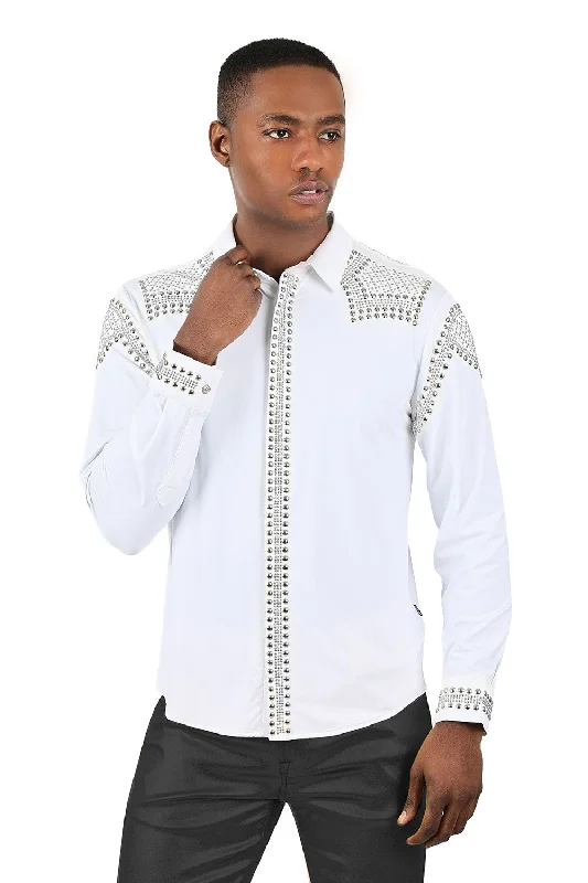 Classic Button-Down Shirt for Formal Occasions-Bad Boy Long Sleeve Shirt