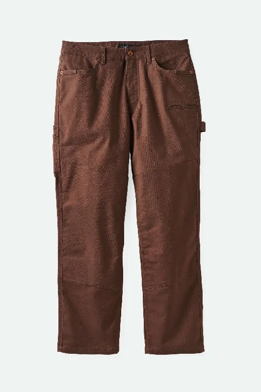 Stylish Wide-Leg Pants for a Boho Look-Builders Carpenter Stretch Pant - Pinecone Brown