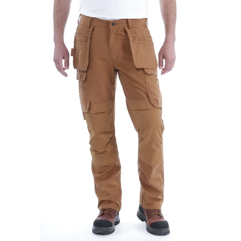 Elegant Pleated Pants for Special Events-Carhartt 103337 Steel Rugged Flex Relaxed Fit Holster Pocket Work Pant Brown