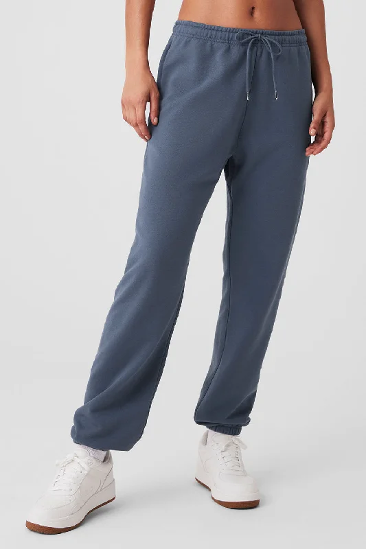 High-Waisted Pants for Elegant Styling-Chill Sweatpant - Bluestone