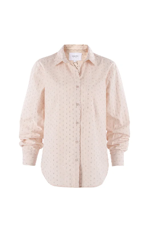 Soft Chambray Button-Down Shirt for Light Layering-The Pia Shirt