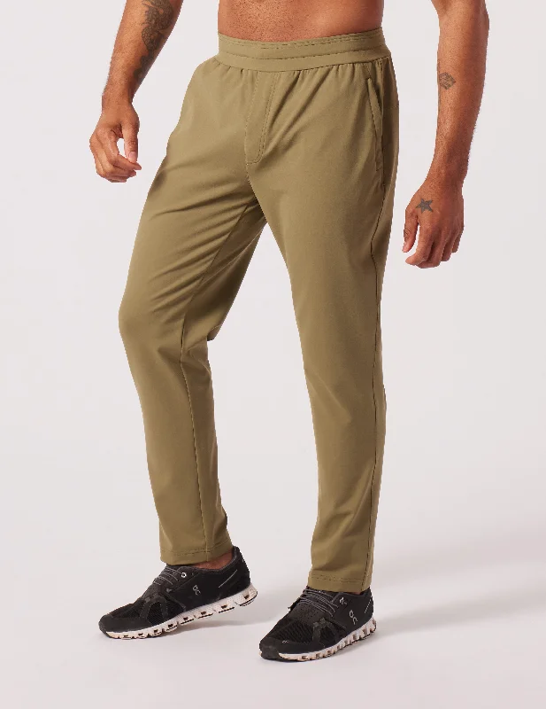 Versatile Khaki Pants for Casual and Formal Wear-Action Pant: Moss