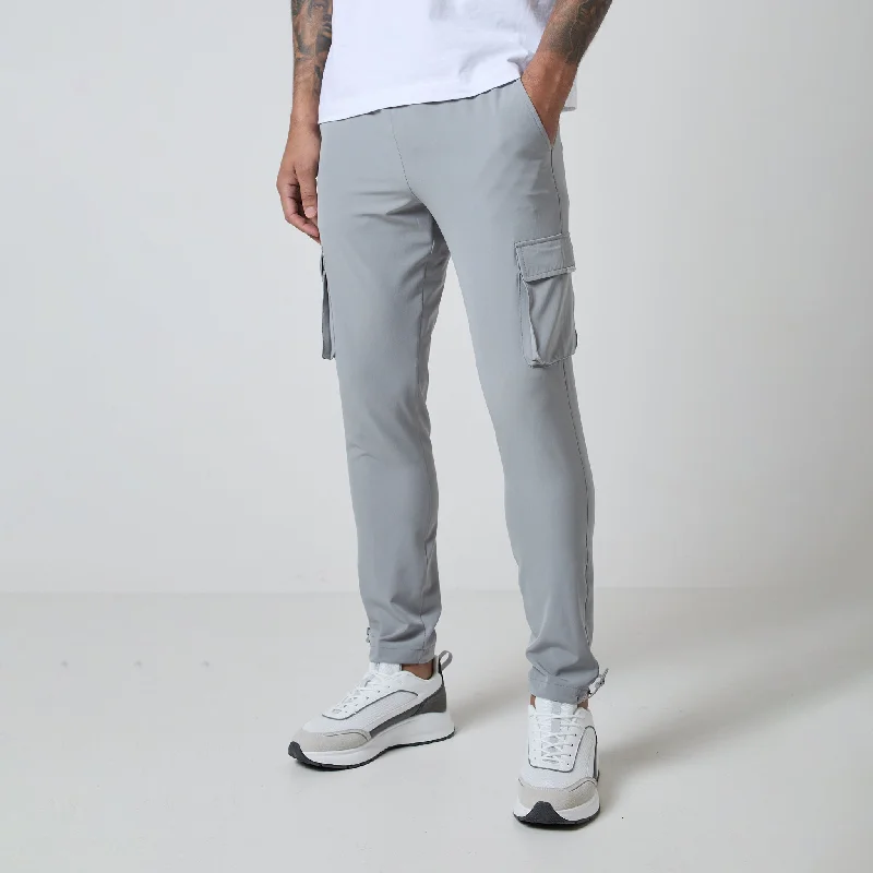 Slim-Fit Trousers for a Sleek Appearance-Stretch Tech Cargo Pant | Frost Grey