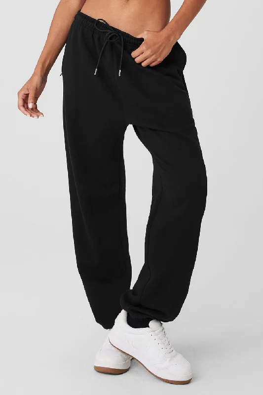 Premium Tailored Pants for Formal Occasions-Chill Sweatpant - Black