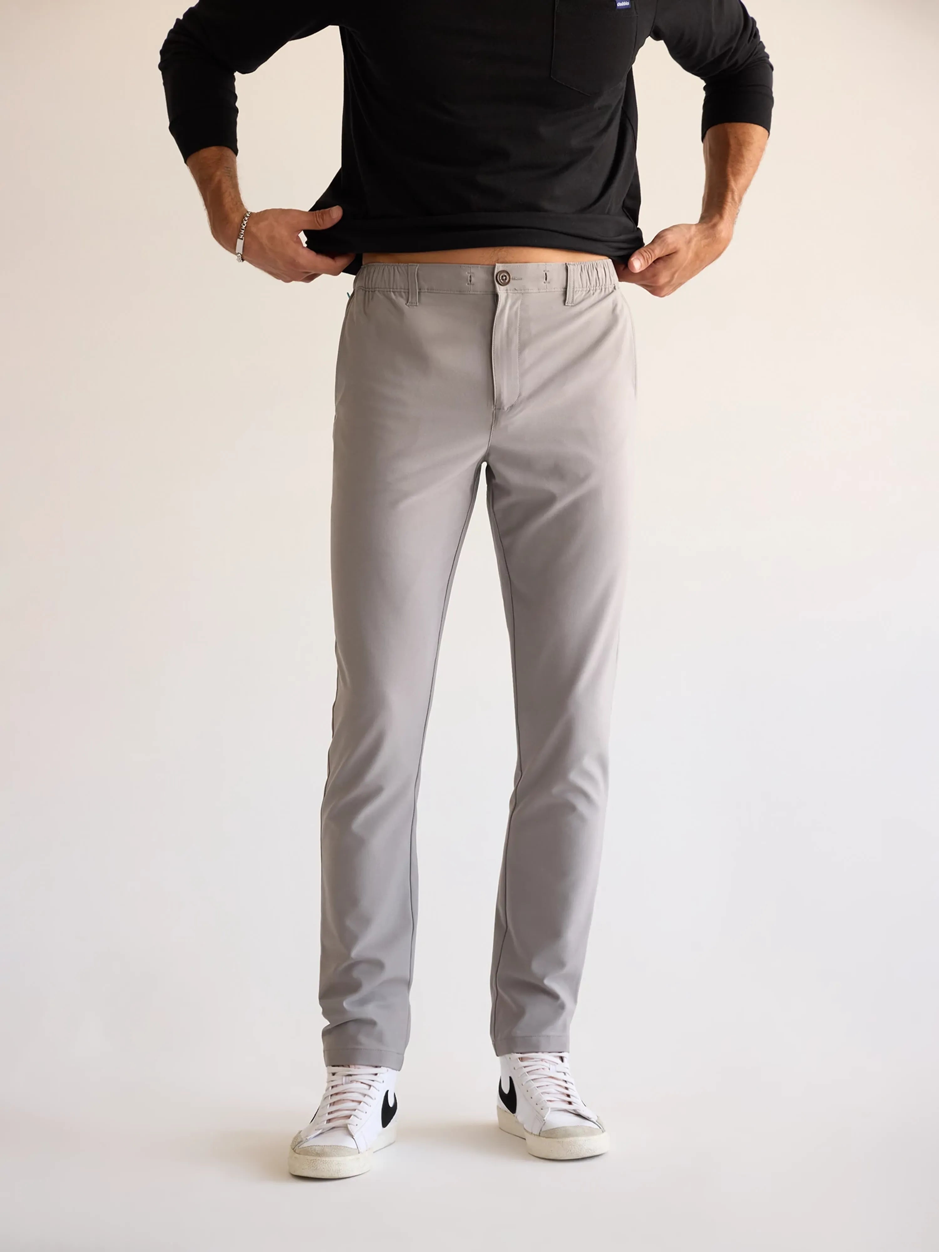 High-Waisted Pants for Elegant Styling-The World's Grayests 30" (Everywear Performance Pant)