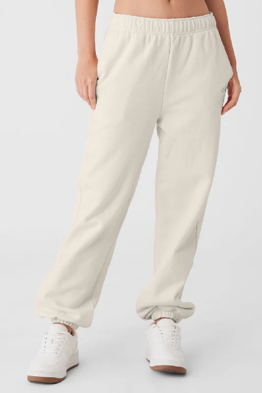 Trendy High-Rise Pants for Modern Looks-Accolade Sweatpant - Bone