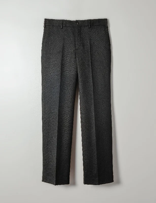 Trendy Tartan Pants for a Classic Look-BKT36 Straight Leg Pant in 15oz Wool Twill - Black