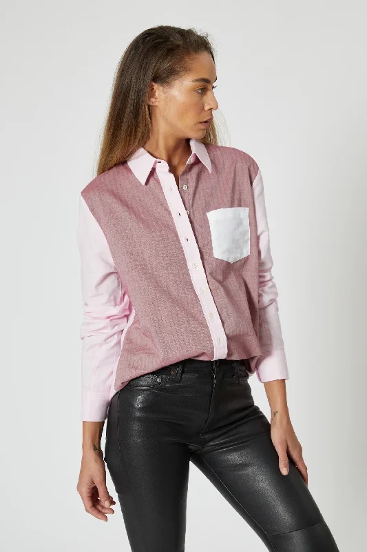 Long Sleeve Button-Down Shirt for Versatile Fashion-The Boyfriend Shirt