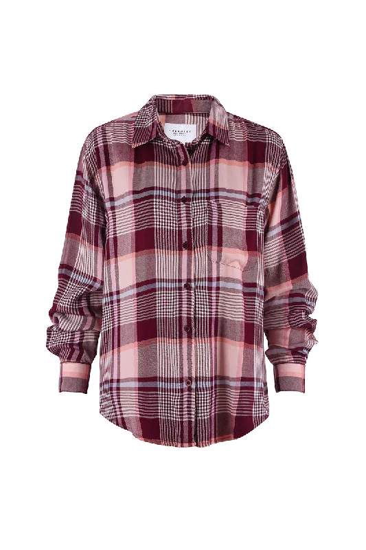 Breathable Button-Down Shirt for Hot Weather-The Boyfriend Shirt in Plaid