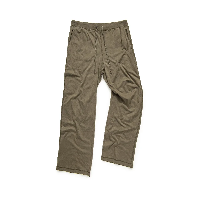 Flexible Movement Pants for Athletes and Fitness-100% Peruvian Pima Cotton Pant in Fern