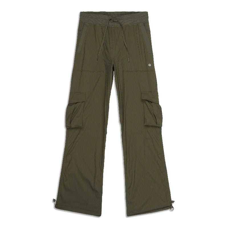 Warm Wool Pants for Winter Wear-Dance Studio Relaxed-Fit Mid-Rise Cargo Pant - Resale