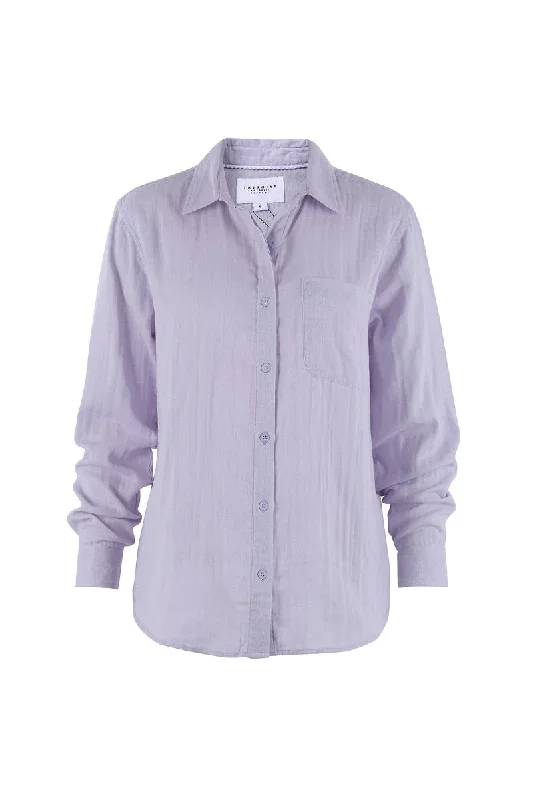 Easy-Going Button-Down Shirt for Casual Days-The Super Relaxed Boyfriend Shirt in Gauze