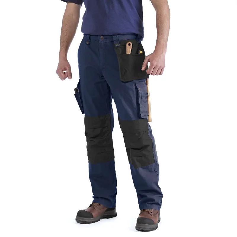 Trendy Wide-Legged Pants for Fashion Forward Looks-Carhartt 100233 Multi Pocket Ripstop Pant Work Trouser NAVY