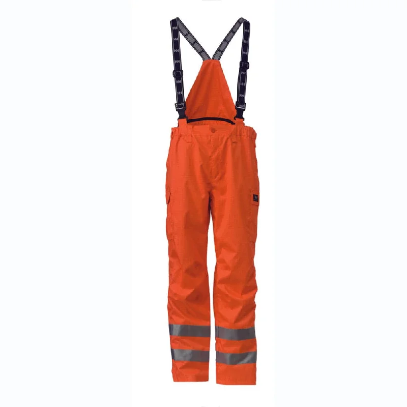 Comfortable Relaxed Fit Pants for Lounging-Helly Hansen 71431 Rothenburg III Hi Vis Waterproof Pant