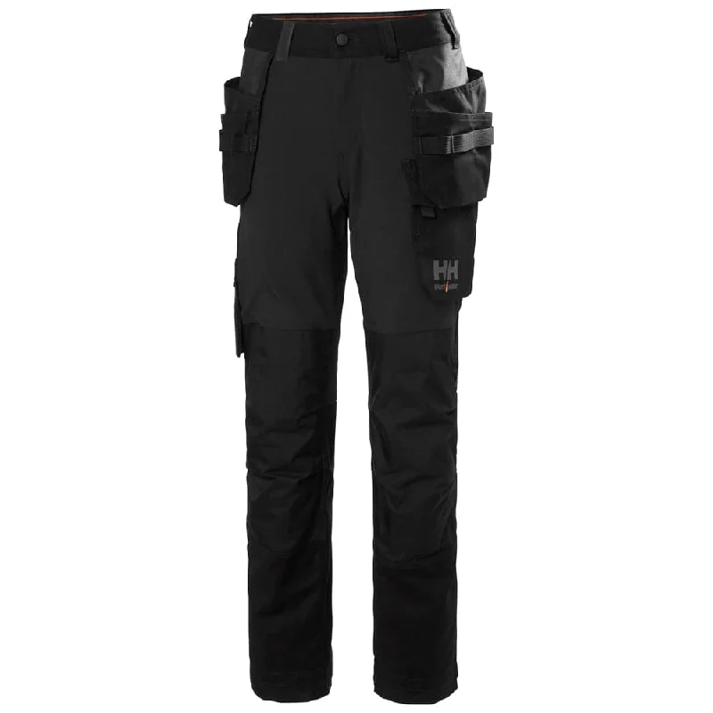 Trendy Leather-Look Pants for Fashion-Forward Outfits-HELLY HANSEN 77584 WOMEN'S LUNA 4X STRETCH CONSTRUCTION PANT