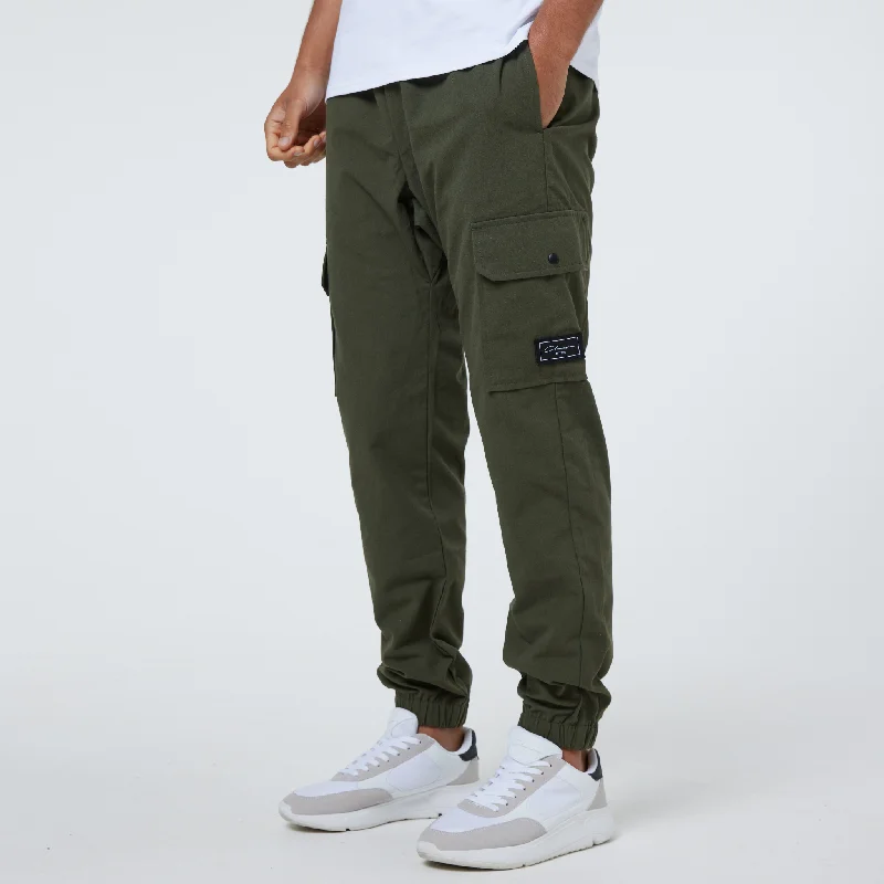 Stretch Denim Pants for Added Comfort and Fit-Utility Cargo Pant | Khaki