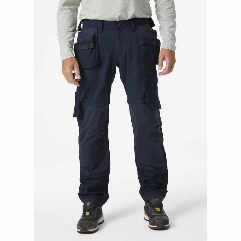 Comfortable Bootcut Jeans for Everyday Wear-Helly Hansen 77461 2-Way Oxford Stretch Construction Pant Trouser