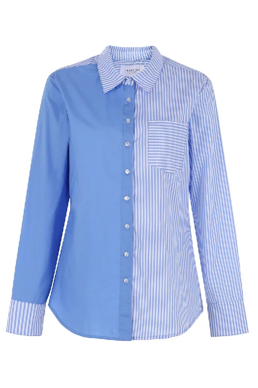 Vintage-Inspired Button-Down Shirt for Retro Appeal-The Boyfriend Shirt in Stripe