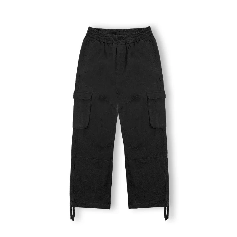 Stretchable Office Pants for Comfort and Style-Cargo Pant - Black