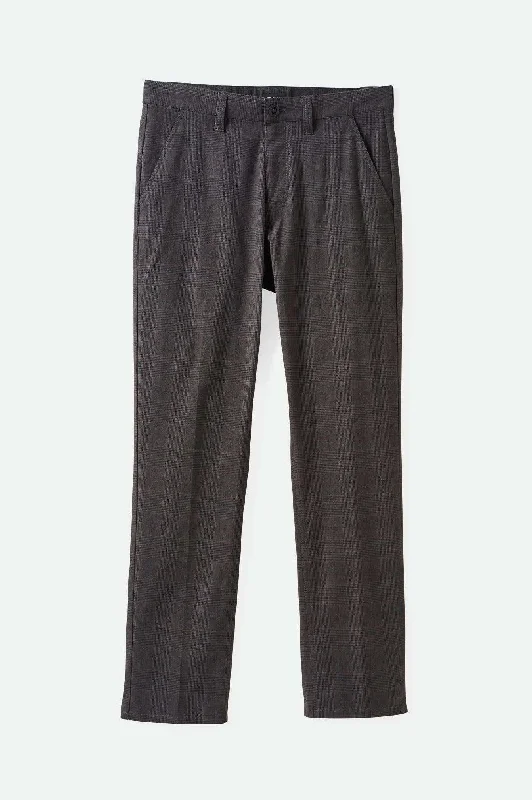 Warm Insulated Pants for Winter Sports-Choice Chino Regular Pant - Black Houndstooth