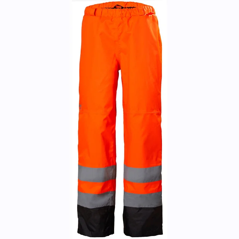 Breathable Linen Pants for Tropical Escapes-Helly Hansen 71442 Alta Hi-Vis Waterproof Breathable Shell Pant Trousers