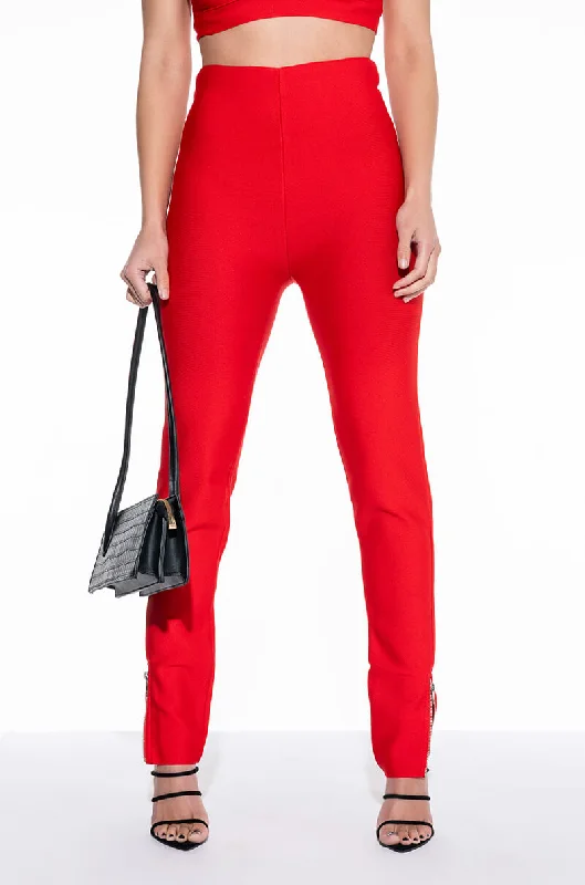 Stylish Cropped Pants for a Modern Look-NO SLEEP BANDAGE SKINNY PANT