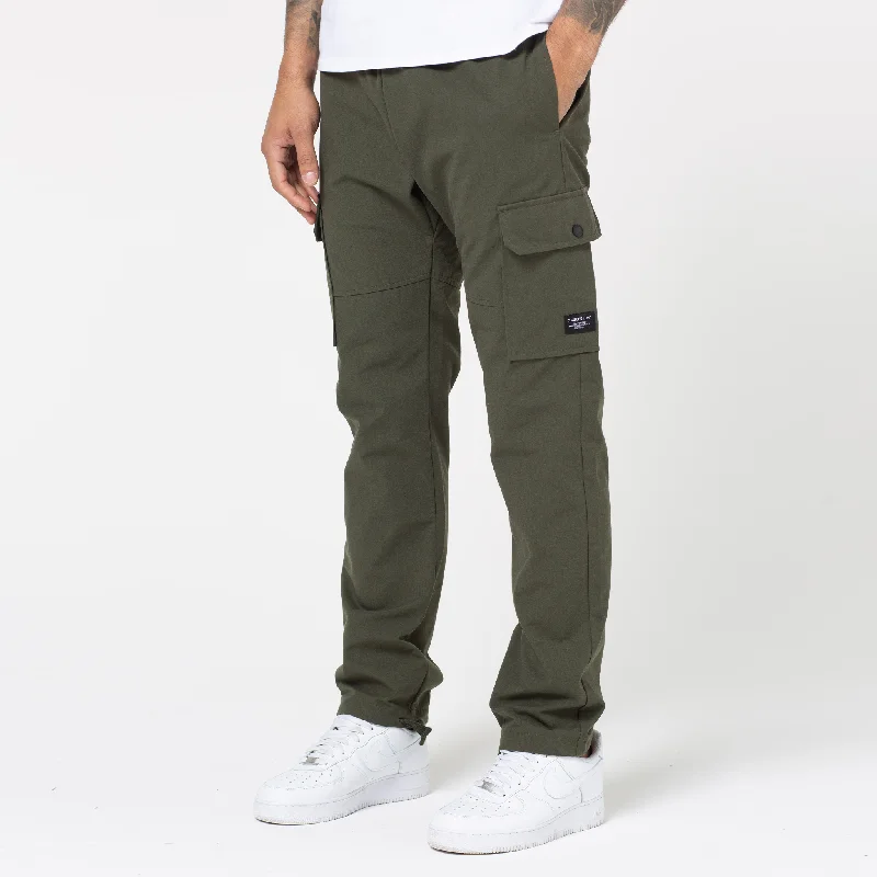 Trendy Tartan Pants for a Classic Look-Ripstop Open Hem Cargo Pant | Khaki