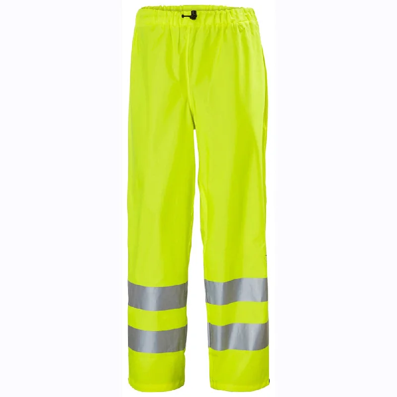 Professional Dress Pants for Office Settings-Helly Hansen 70460 Alta Hi-Vis Waterproof Rain Pant Trouser