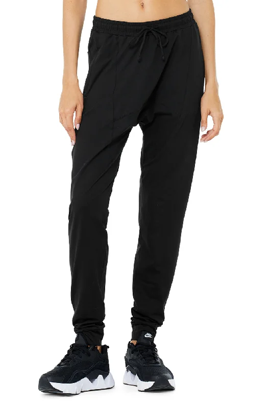 Soft Jogging Pants for Morning Runs-Conquer Revitalize Pant - Black