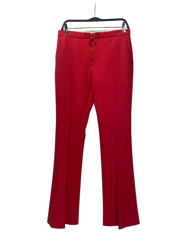 Comfortable Maternity Pants for Expecting Mothers-OFF-WHITE/Straight Pants/42/Cotton/RED/