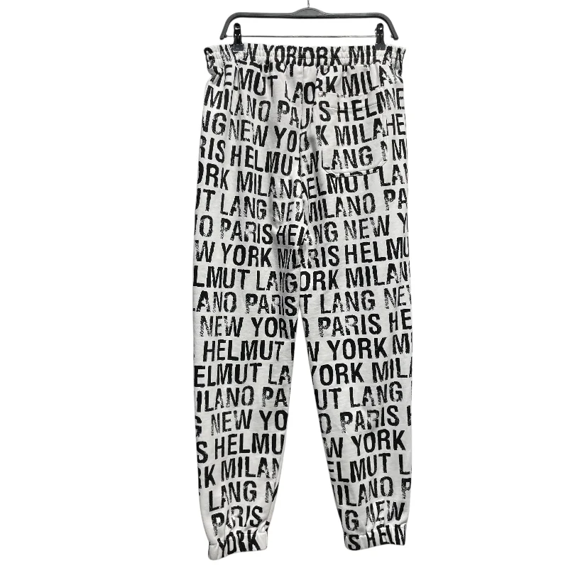 Stylish Camo Pants for Bold Street Style-Helmut Lang/Pants/M/Cotton/WHT/Joggers/All Over Print/