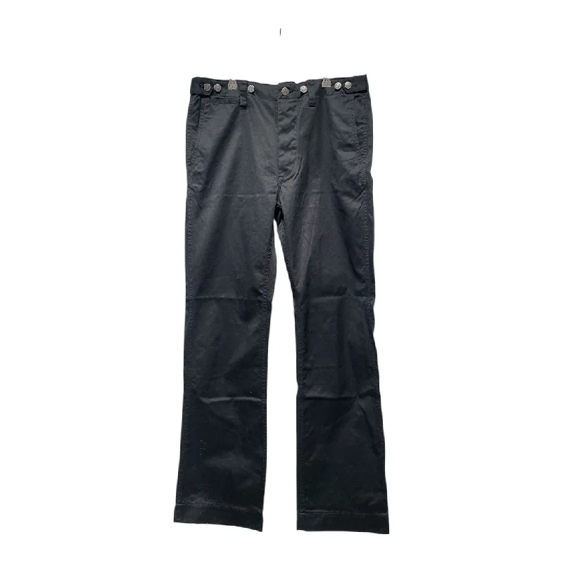 Trendy Culottes Pants for Fashionable Statements-visvim/Straight Pants/M/Cotton/BLK/