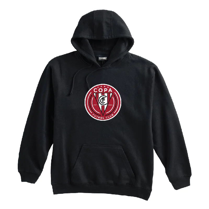 Relaxed Fit Hoodie for Lounge Wear-FC Copa (Logo) Pennant Super 10 Hoodie Black