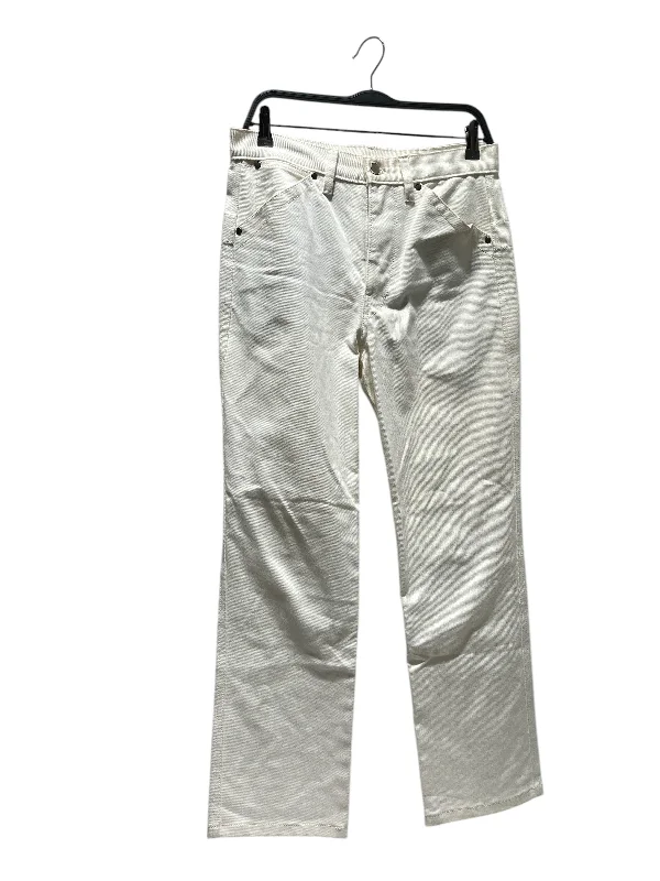 Comfortable Maternity Cargo Pants for Expecting Moms-LEMAIRE/Straight Pants/48/Denim/WHT/WHT COTTON STRAIGHT PANT