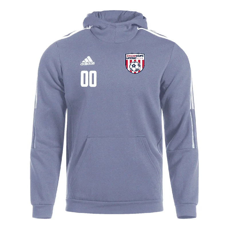 Athletic Hoodie for Active Wear-Soccer Stars United Los Angeles adidas Tiro 21 Hoodie Grey