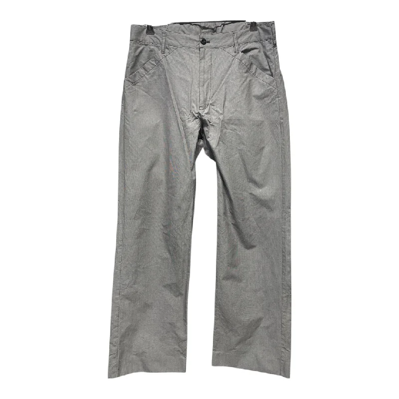 Warm Woolen Pants for Cozy Winter Days-visvim/Straight Pants/L/Cotton/GRY/Gingham Check/CUT AT YOUR OWN RISK